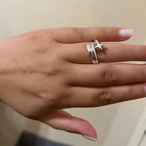 Faith hope and love ring sterling silver